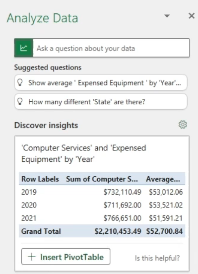 Analyze Data
