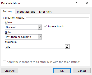Data Validation