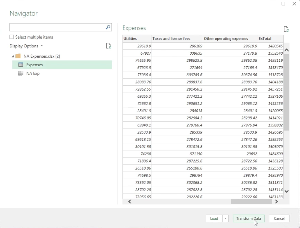 Import Data 1